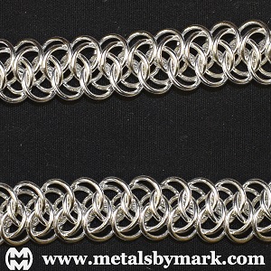 Elegant Stainless Steel Micromaille Chainmail Ring